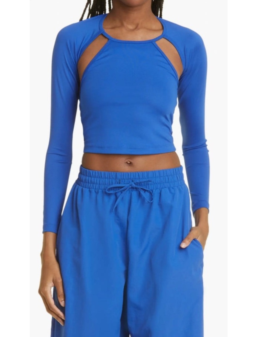 Sammy B ALEXIS LONG SLEEVE CROP TOP